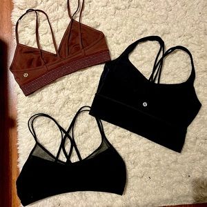 3 Lululemon sports bras